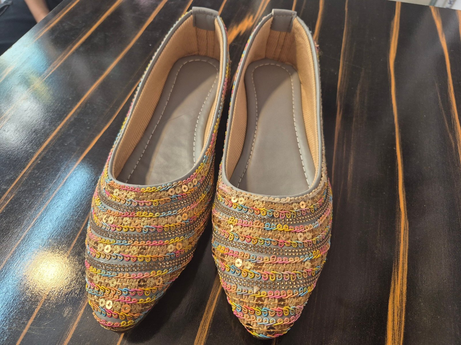 multicolor embellished bellies multicolor embellished bellies