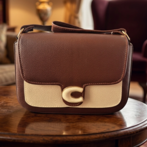 elegant two tone sling bag – classic charm with modern style